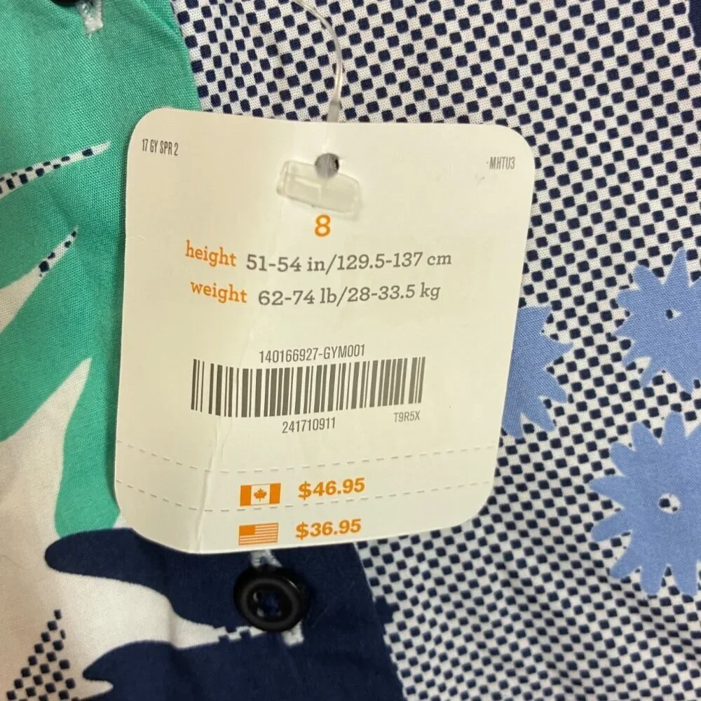 NWT Gymboree Dress Summer Church Party Casual Floral Boho Girls Size 8